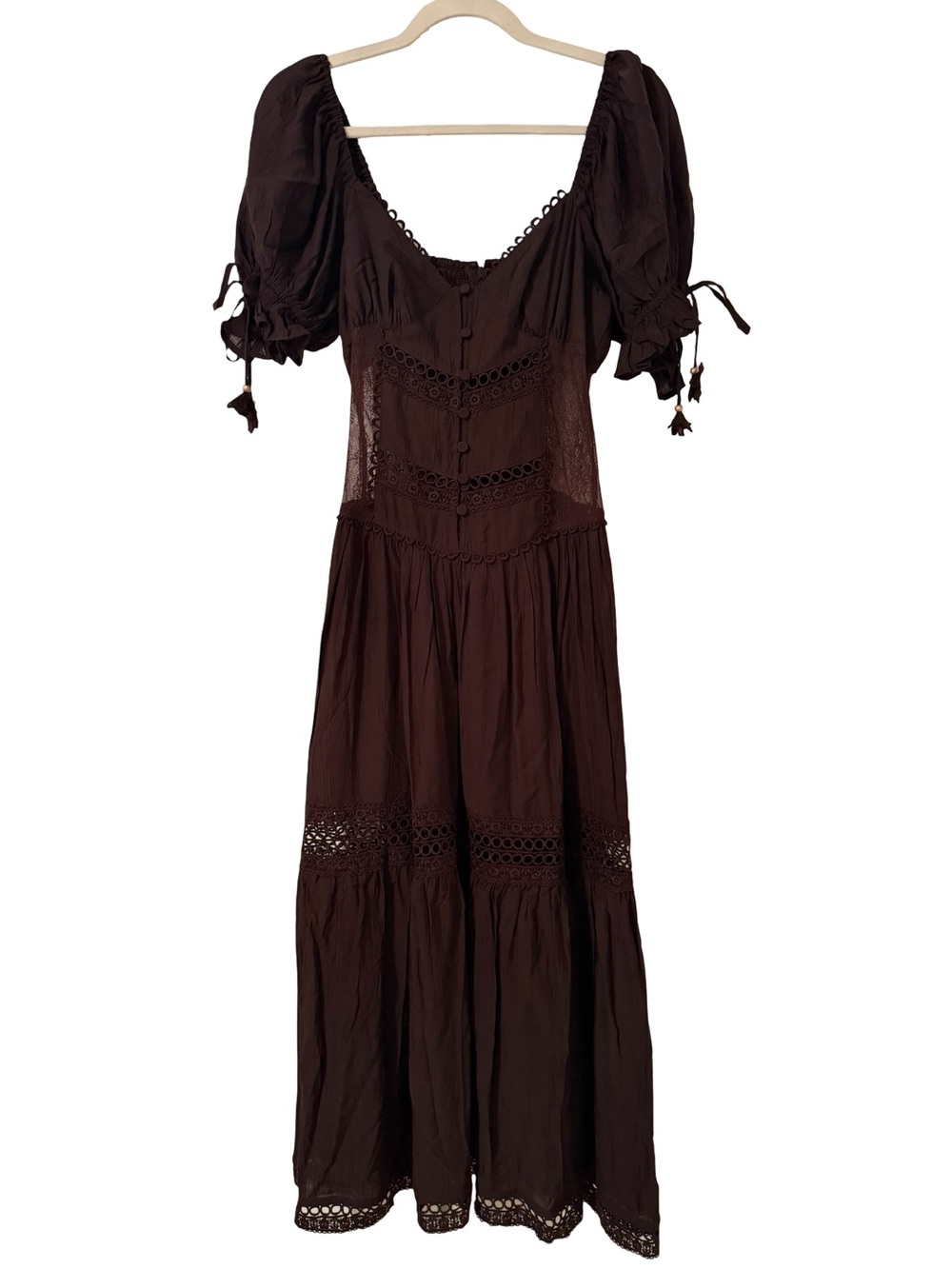 En Saison Peregrine Maxi Dress Chocolate Brown S NWOT - Picture 4 of 14